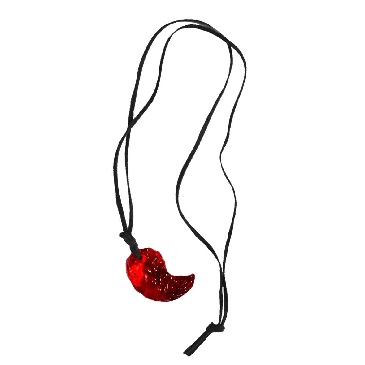 EL×EREHWON YIN YANG CANDY LEATHER CORD NECKLACE