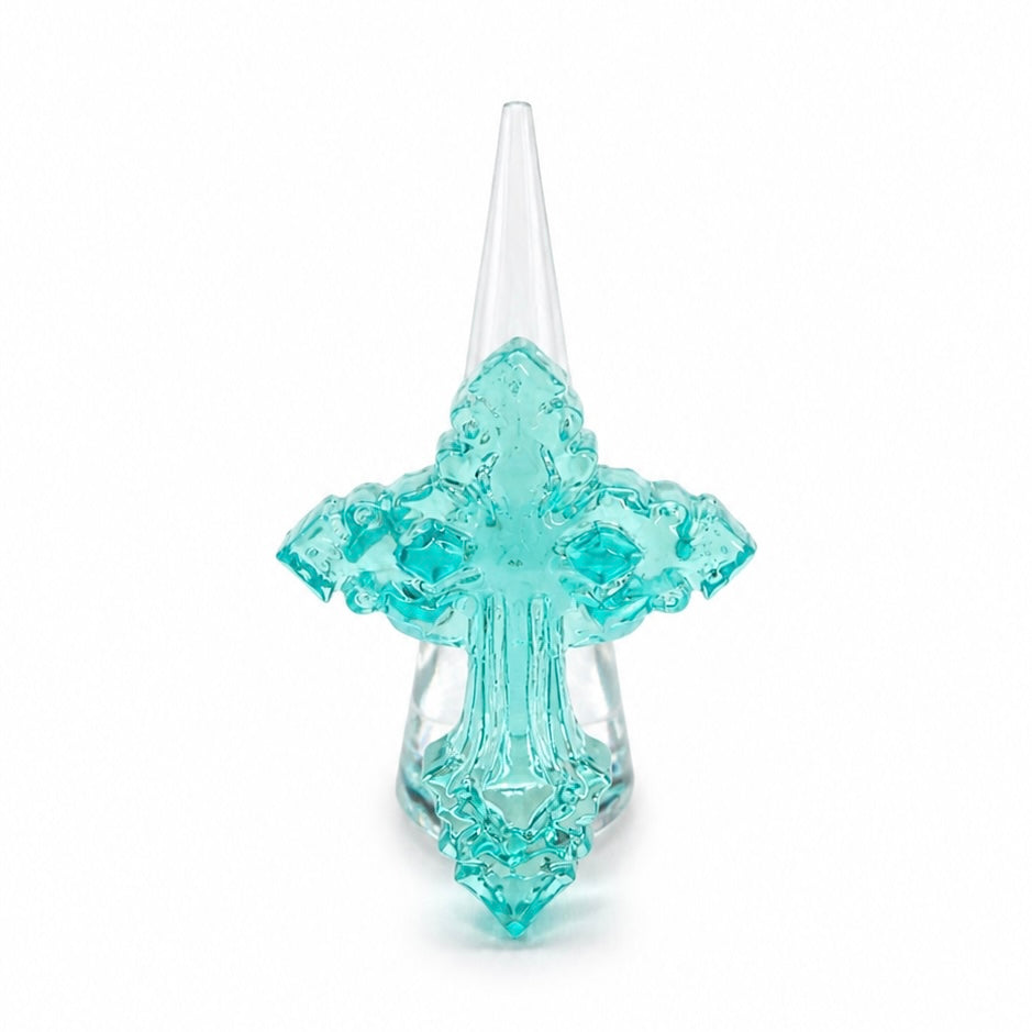 HEM CROSS RING (BLUE)