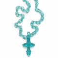 HEM CROSS PENDANT＋EL CHAIN（BLUE）