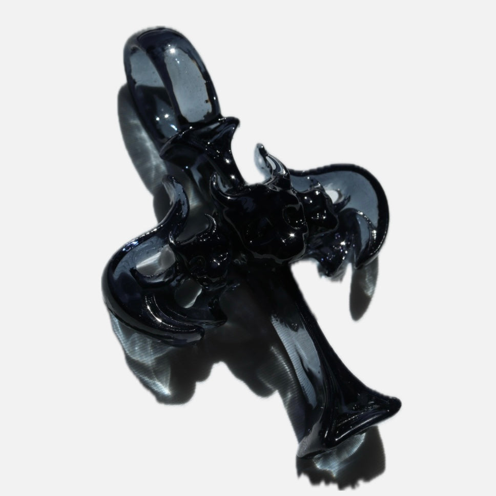 CROSS SKULL BAT PENDANT