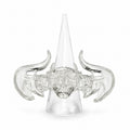 SKULL BAT RING（CLEAR)