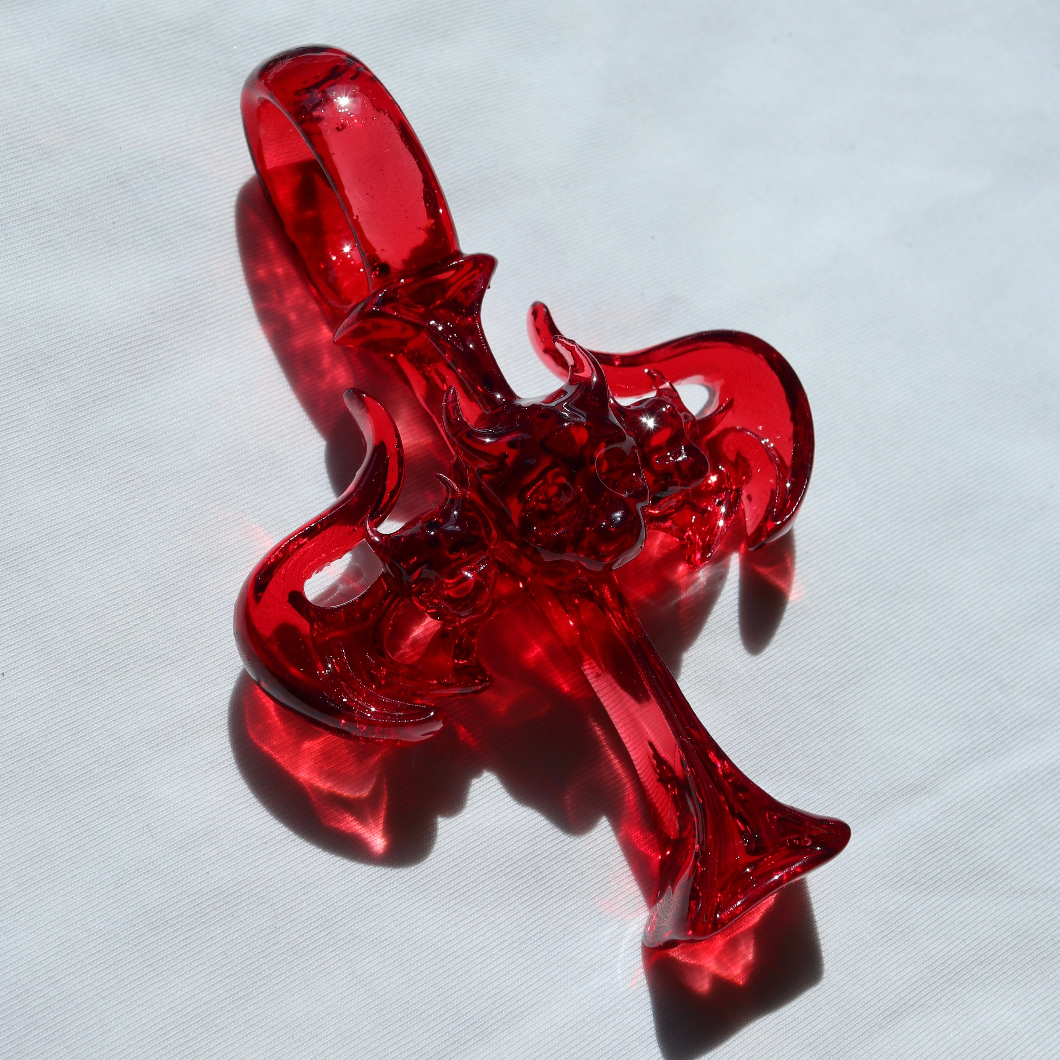 CROSS SKULL BAT PENDANT