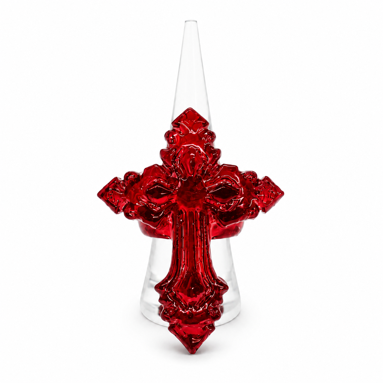 HEM CROSS RING (RED)