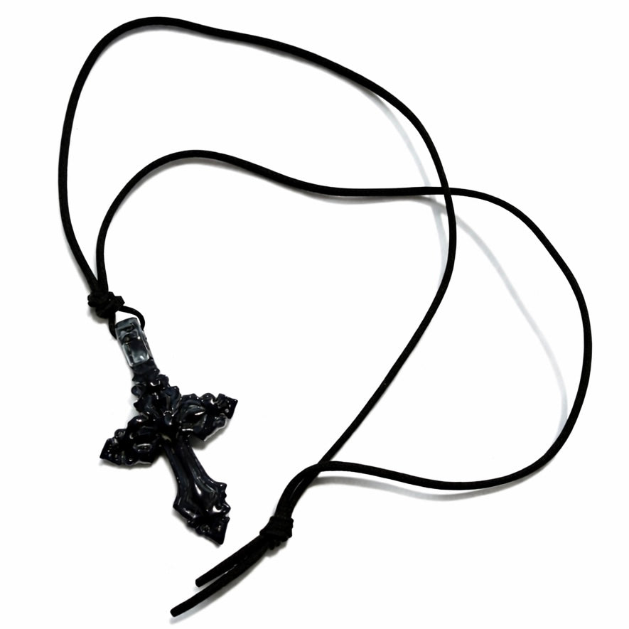 HEM MINI LEATHER CORD NECKLACE