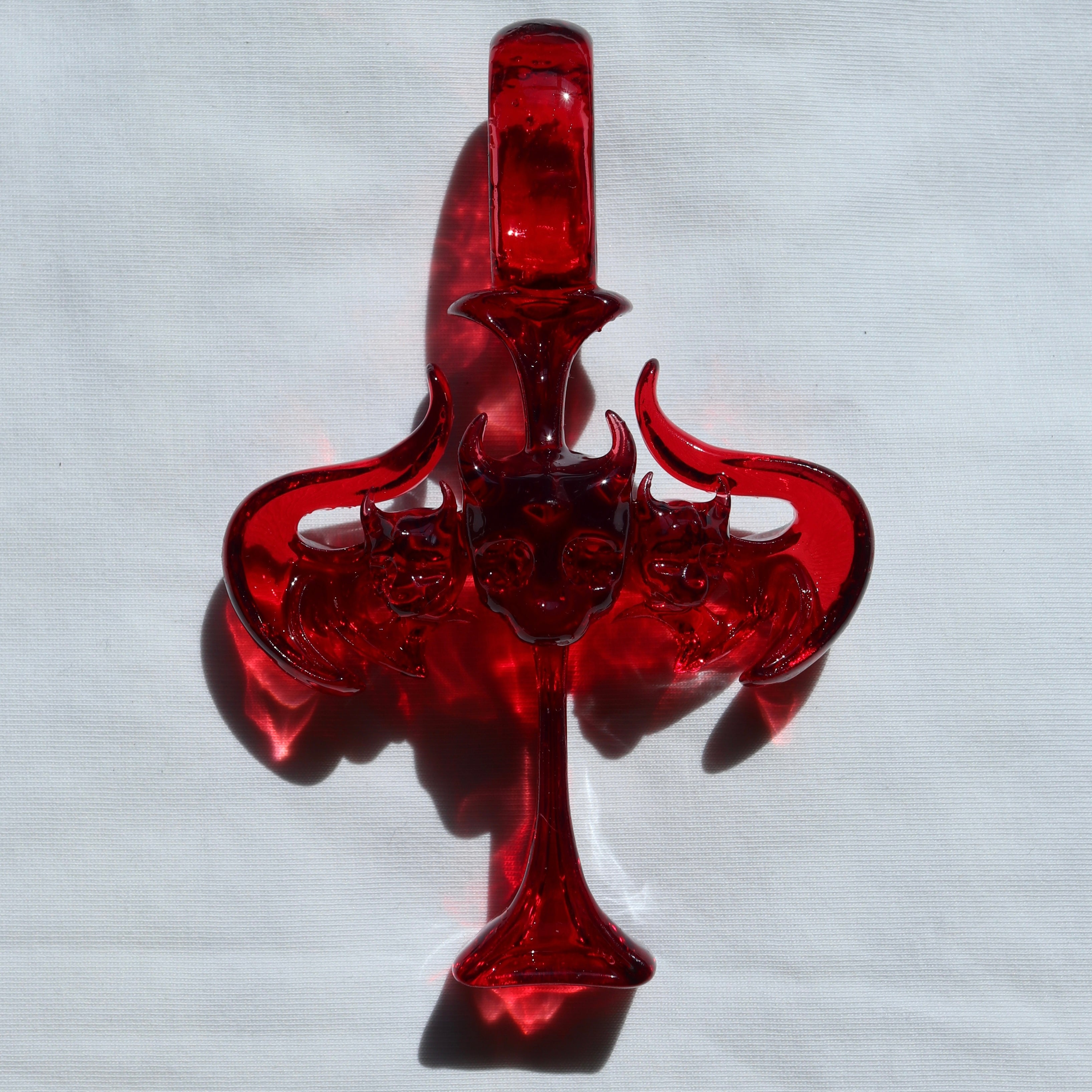 CROSS SKULL BAT PENDANT