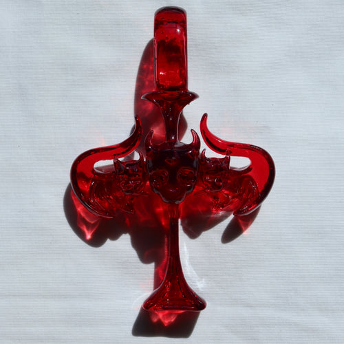 CROSS SKULL BAT PENDANT